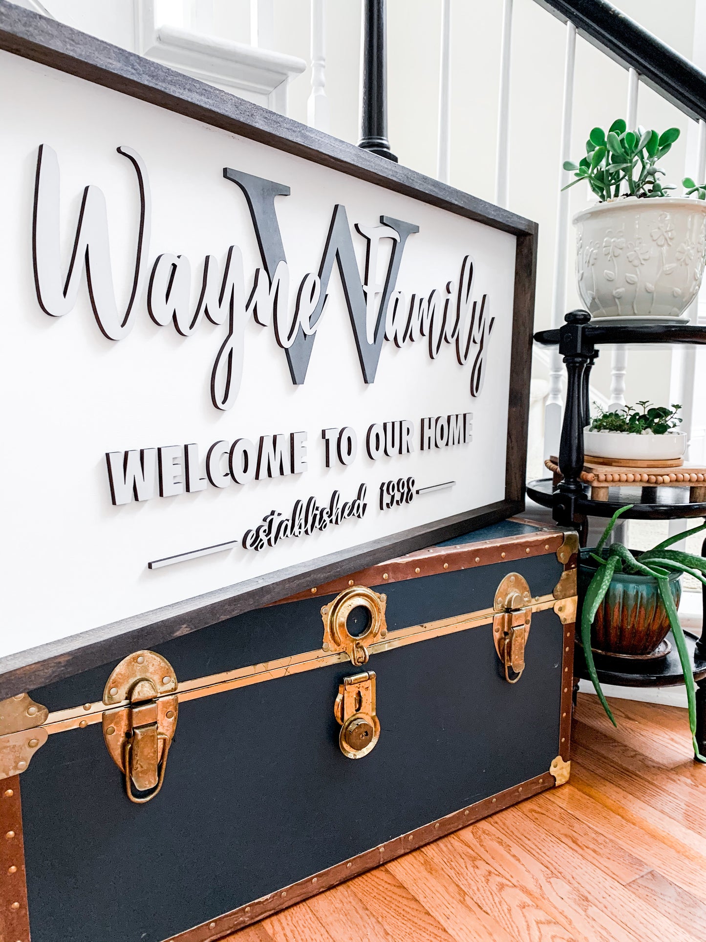 Welcome to Our Home Family Sign 18" x 36"