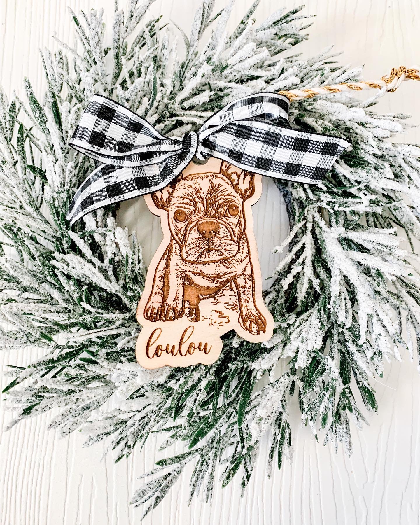 Custom Pet Portrait Ornament