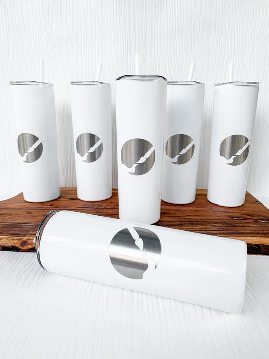 Custom Laser Engraved Skinny Tumbler
