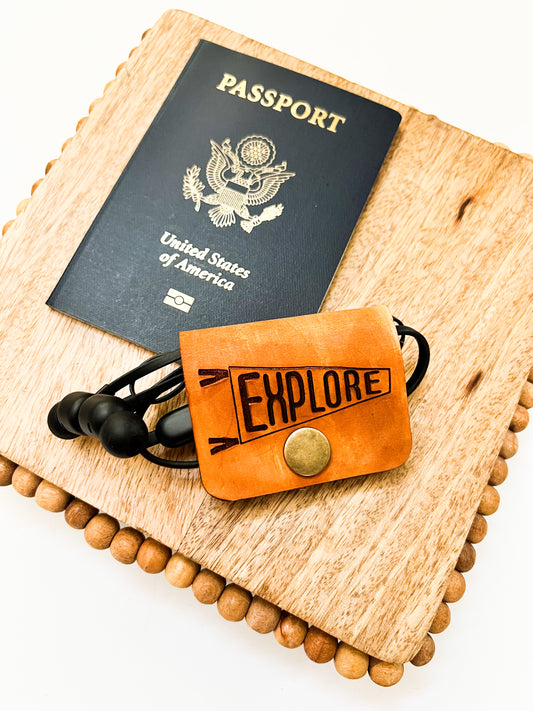 Leather Cord Organizer