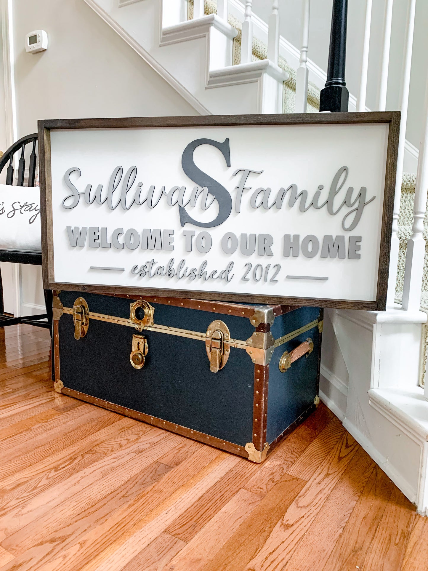 Welcome to Our Home Family Sign 18" x 36"