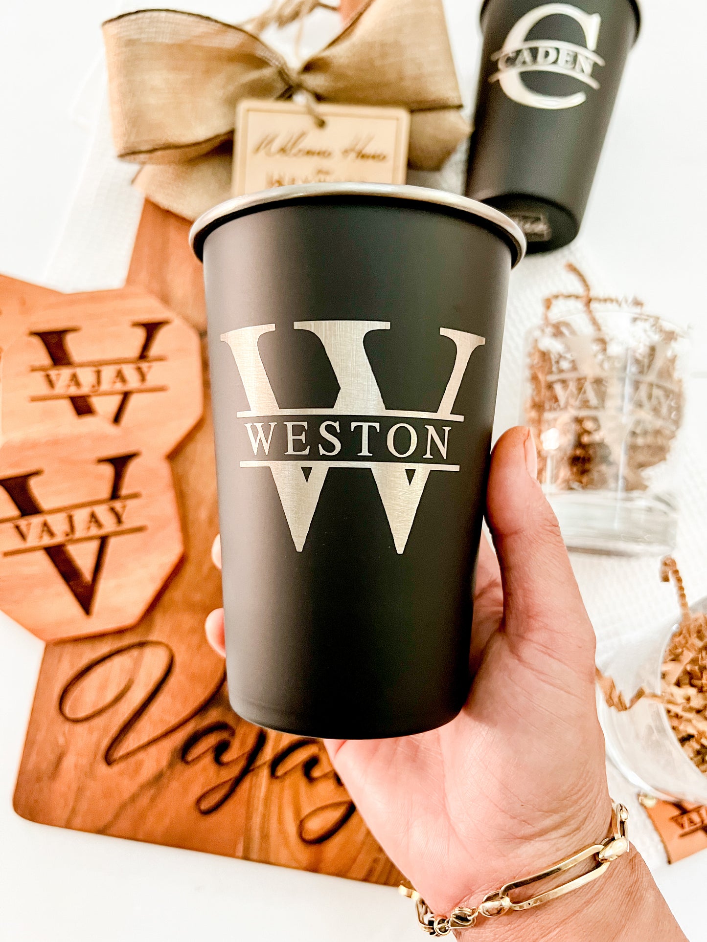 Custom Engraved Pint Cup
