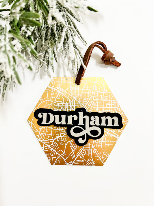 Durham Gold Metal Ornament