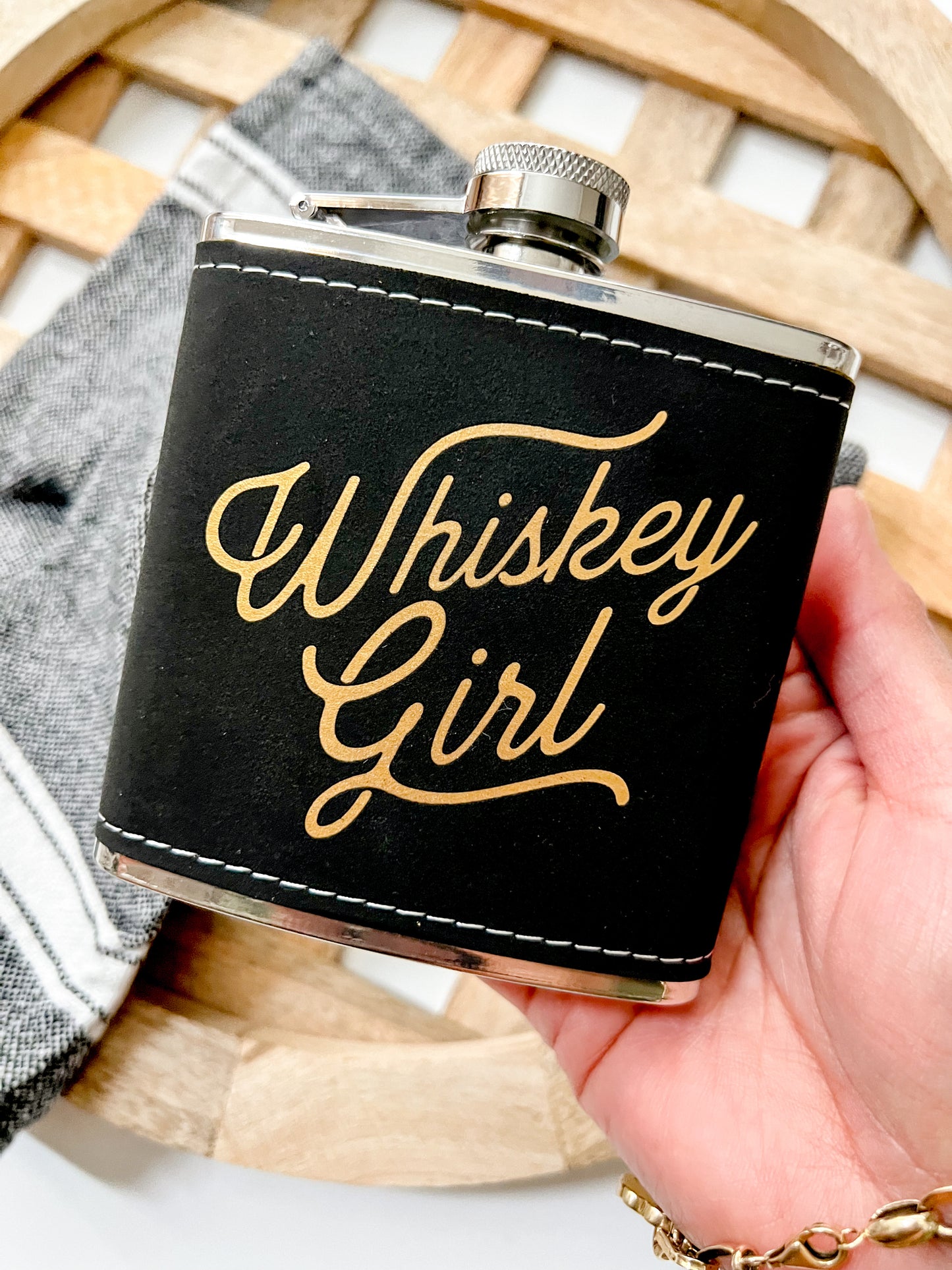 Whiskey Girl Flask