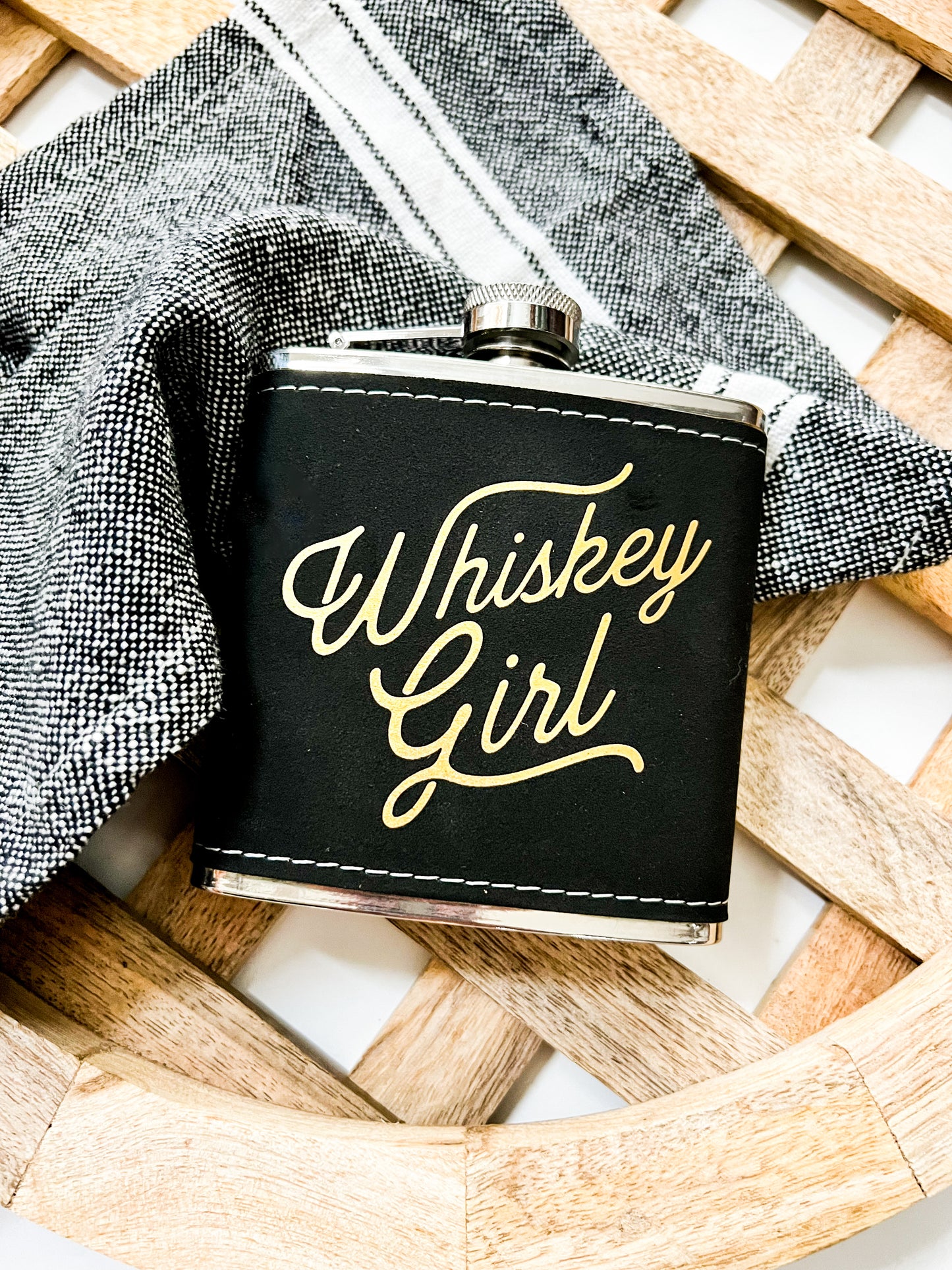 Whiskey Girl Flask