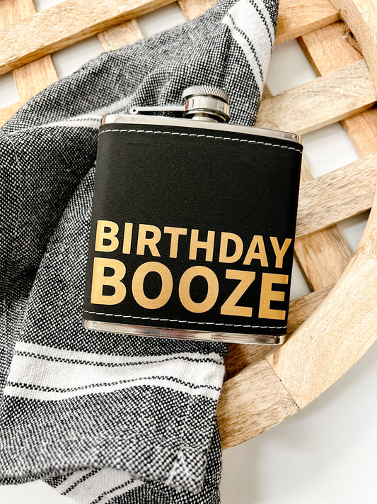 Birthday Booze Flask
