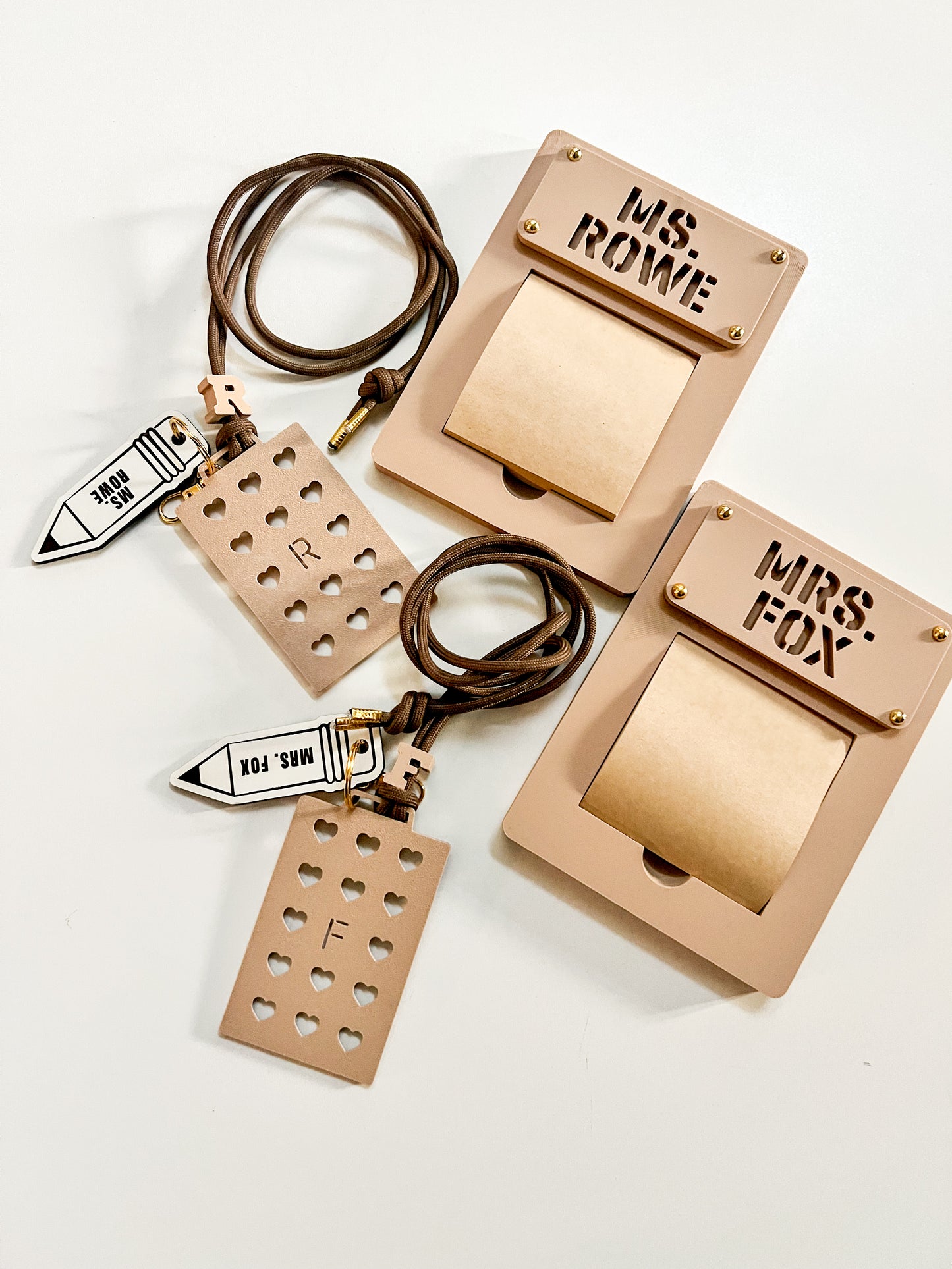 Custom 3D Printed Sticky Note Holder – Personalized Desk Organizer