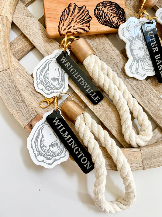 Nautical Rope Keychain Wristlet