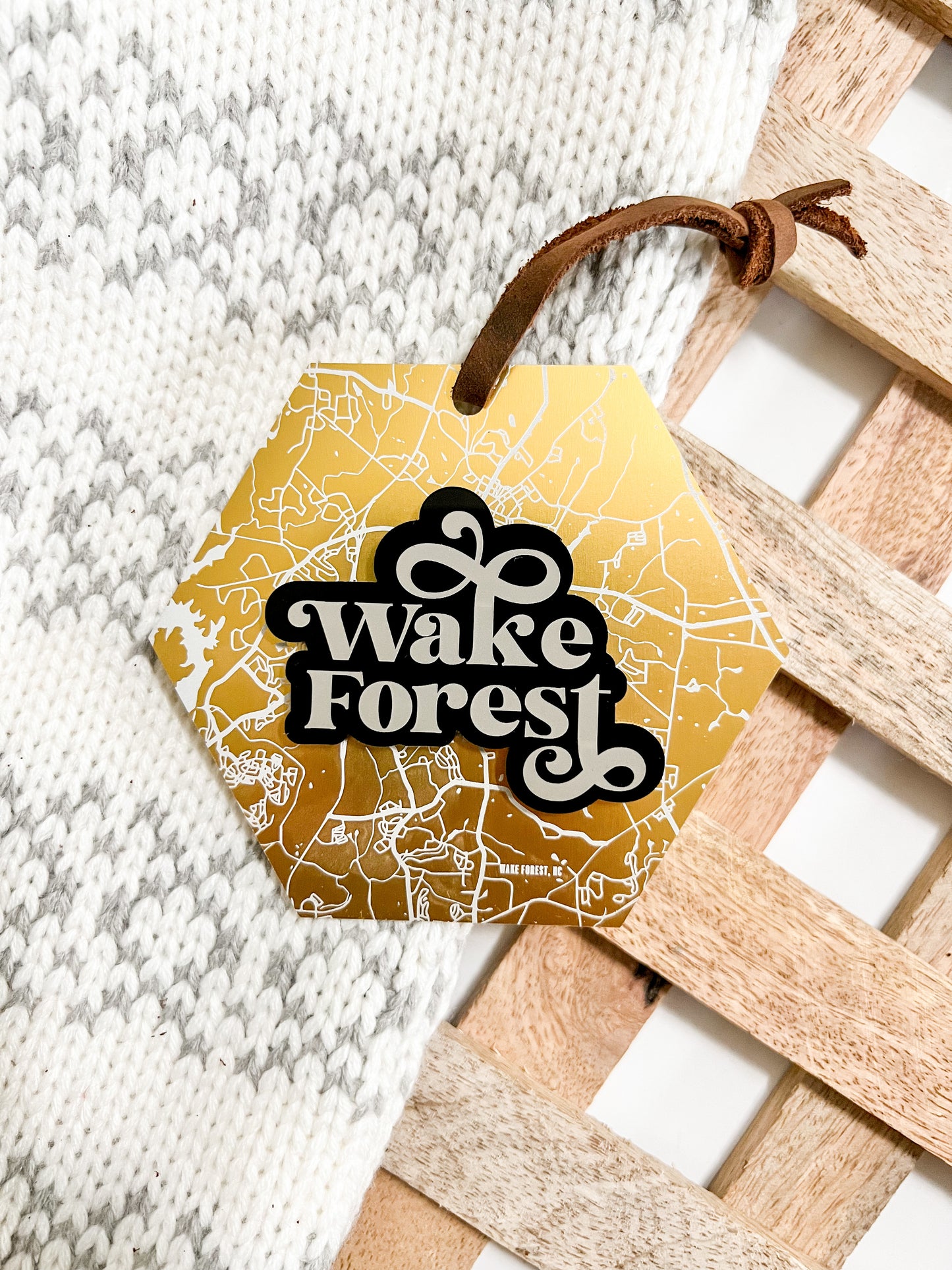 Wake Forest Gold Metal Ornament