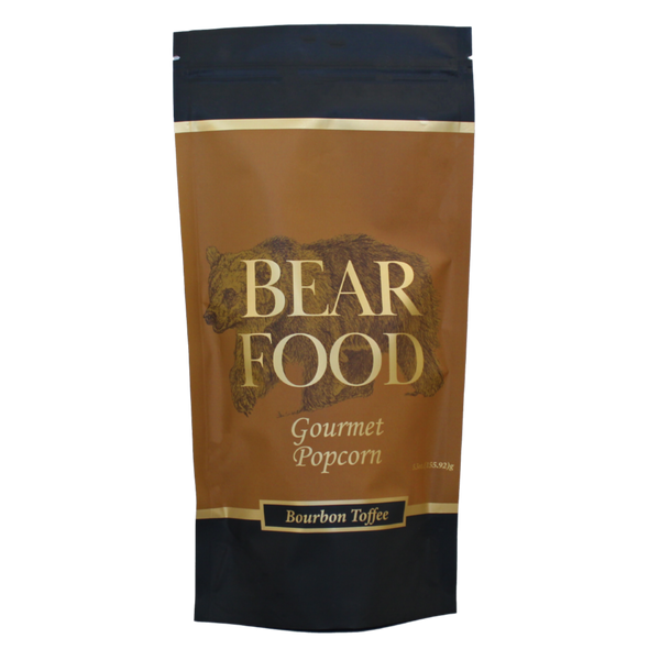 Bear Food - Bourbon Toffee Gourmet Popcorn: 5.5oz Large Pouch