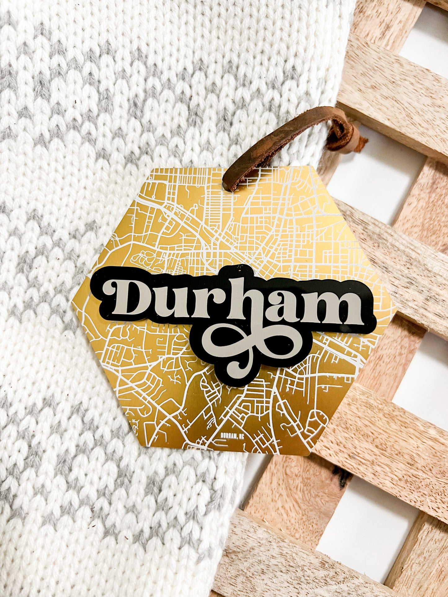 Durham Gold Metal Ornament
