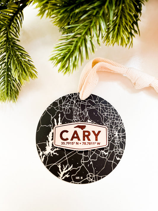 Cary Black Metal Ornament