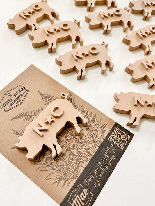 NC Pig 3D Fridge Magnet