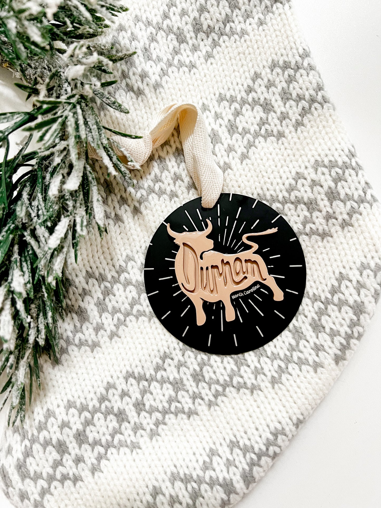 Durham Black Metal + Embossed Ornament