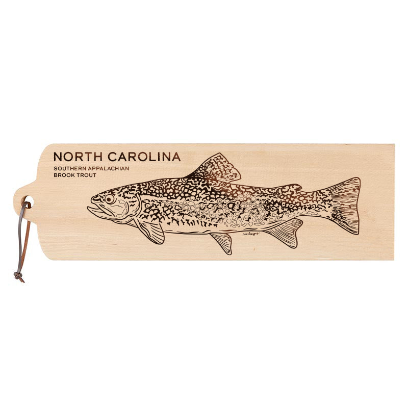 North Carolina Hand Drawn State Fish Serving Board