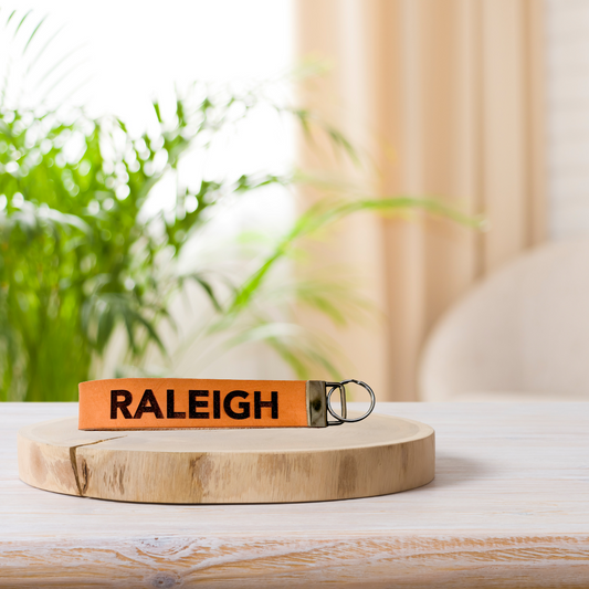 Raleigh Leather Wristlet Keychain