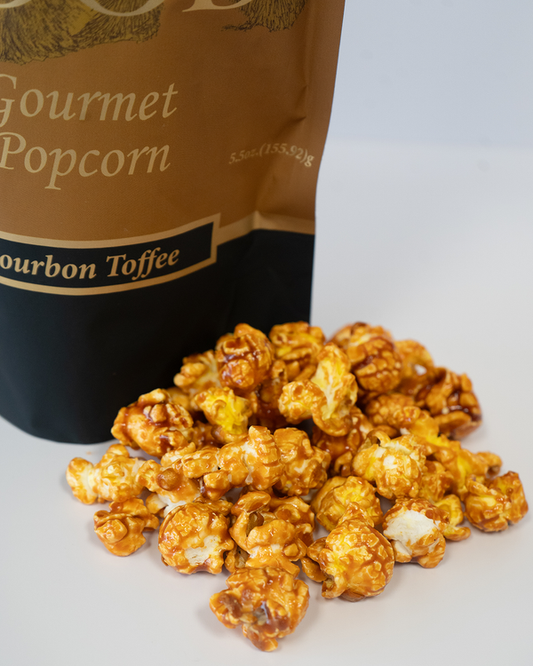 Bear Food - Bourbon Toffee Gourmet Popcorn: 5.5oz Large Pouch