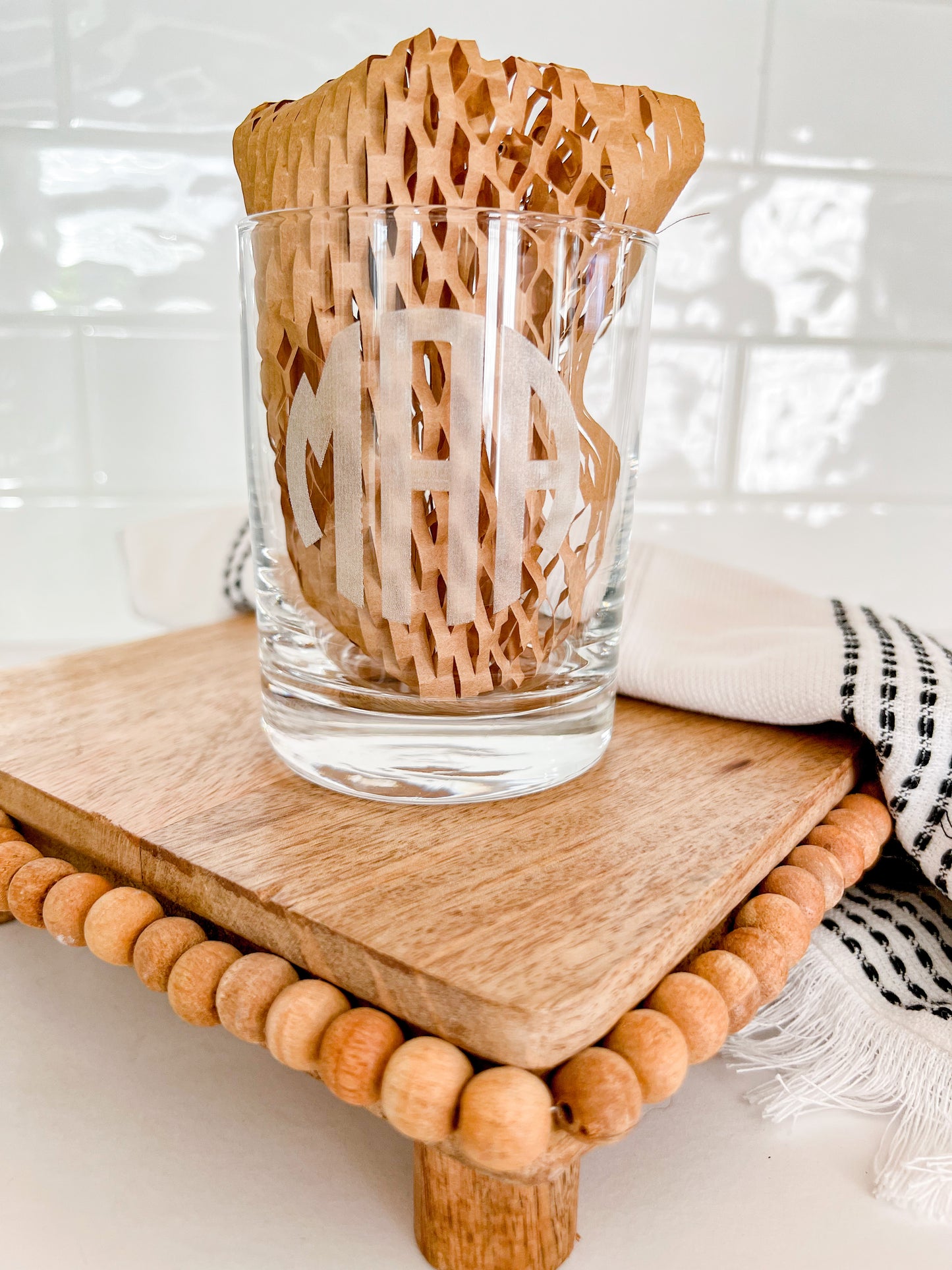 Monogrammed Rocks Glass