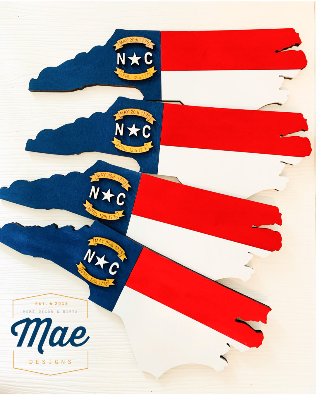 NC Flag Map