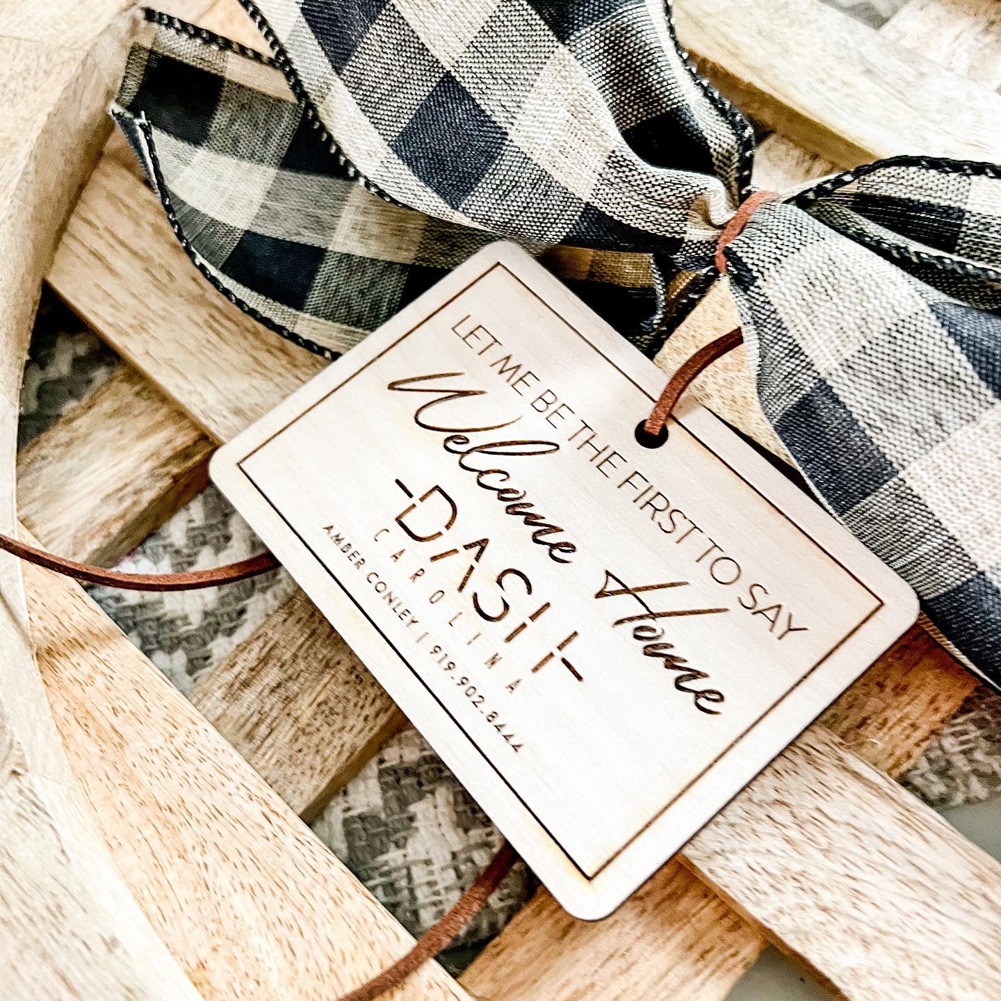 Custom Wooden Gift Tag Sets