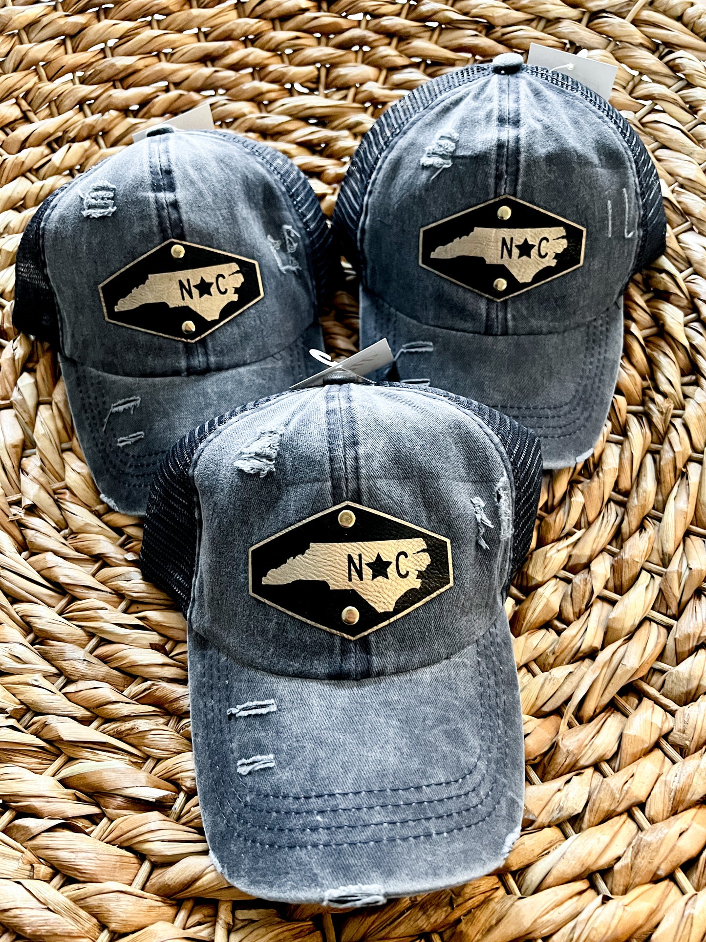 NC Leather Patch Hat