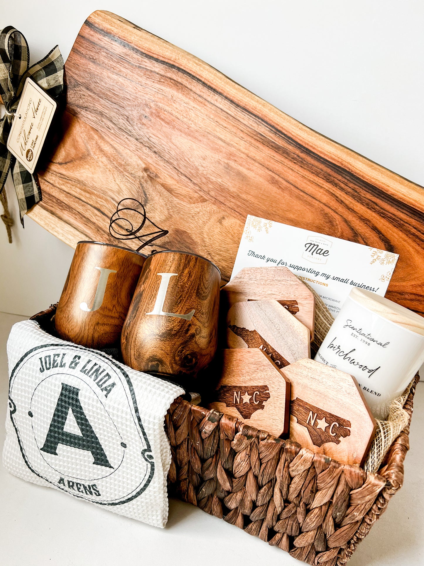 Custom Welcome Home Gift Basket