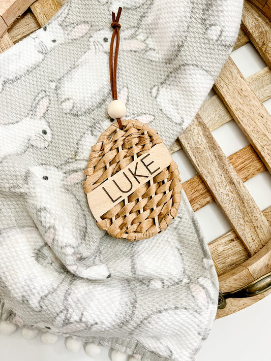 Personalized Handwoven Easter Egg