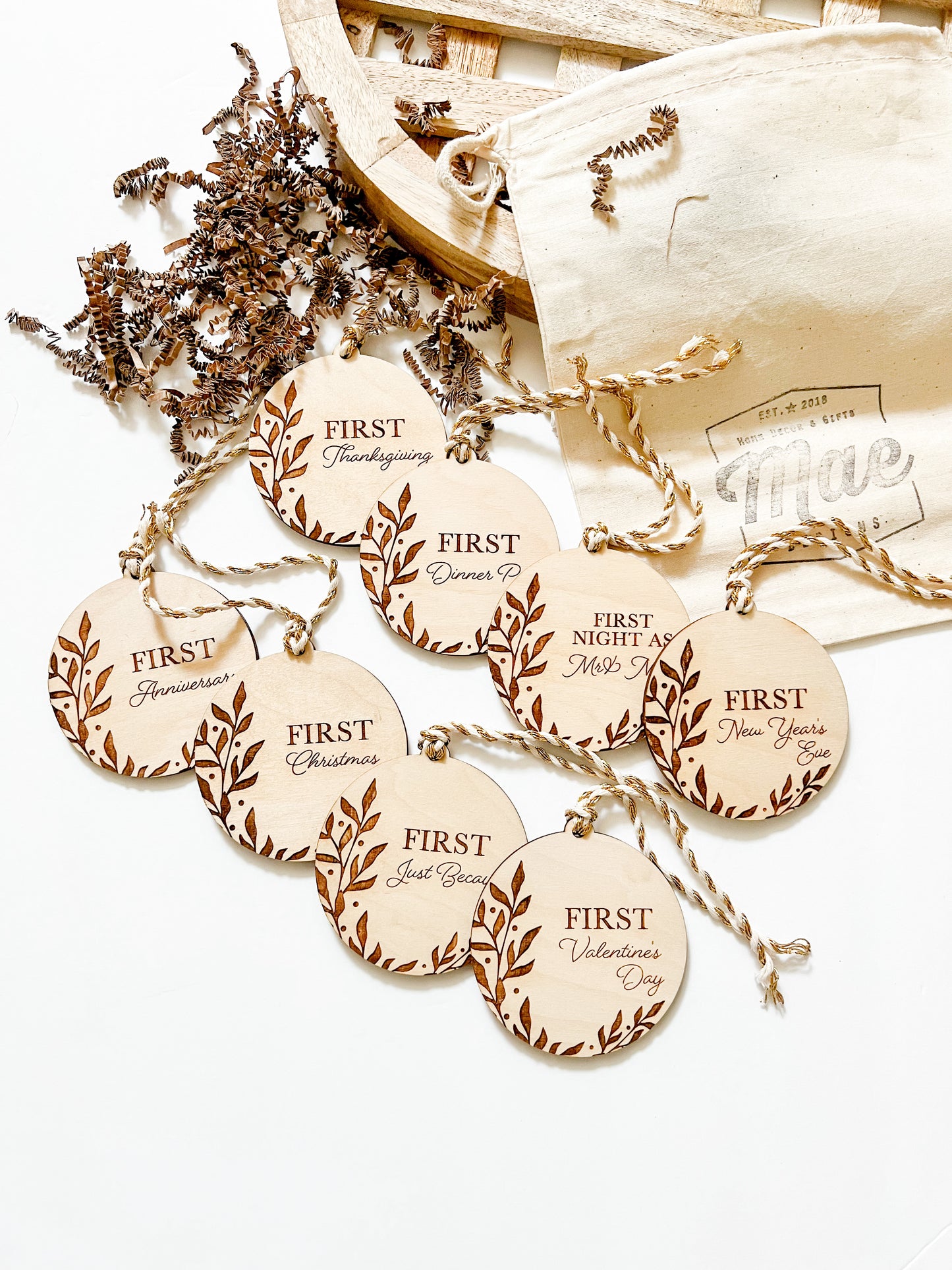 Marriage Milestone Wooden Tags