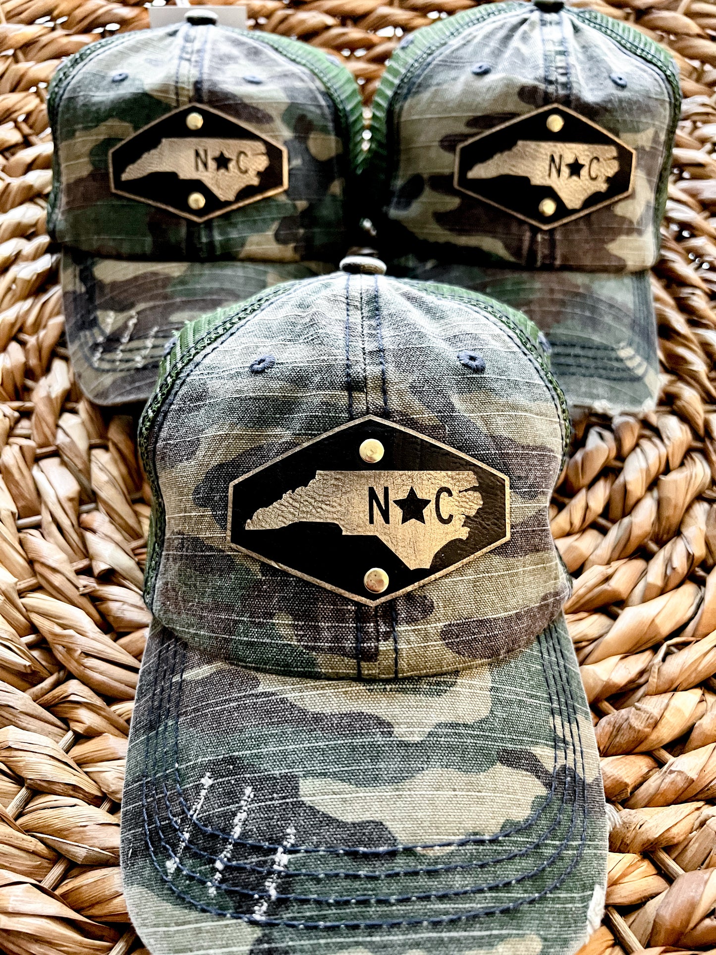 NC Leather Patch Hat