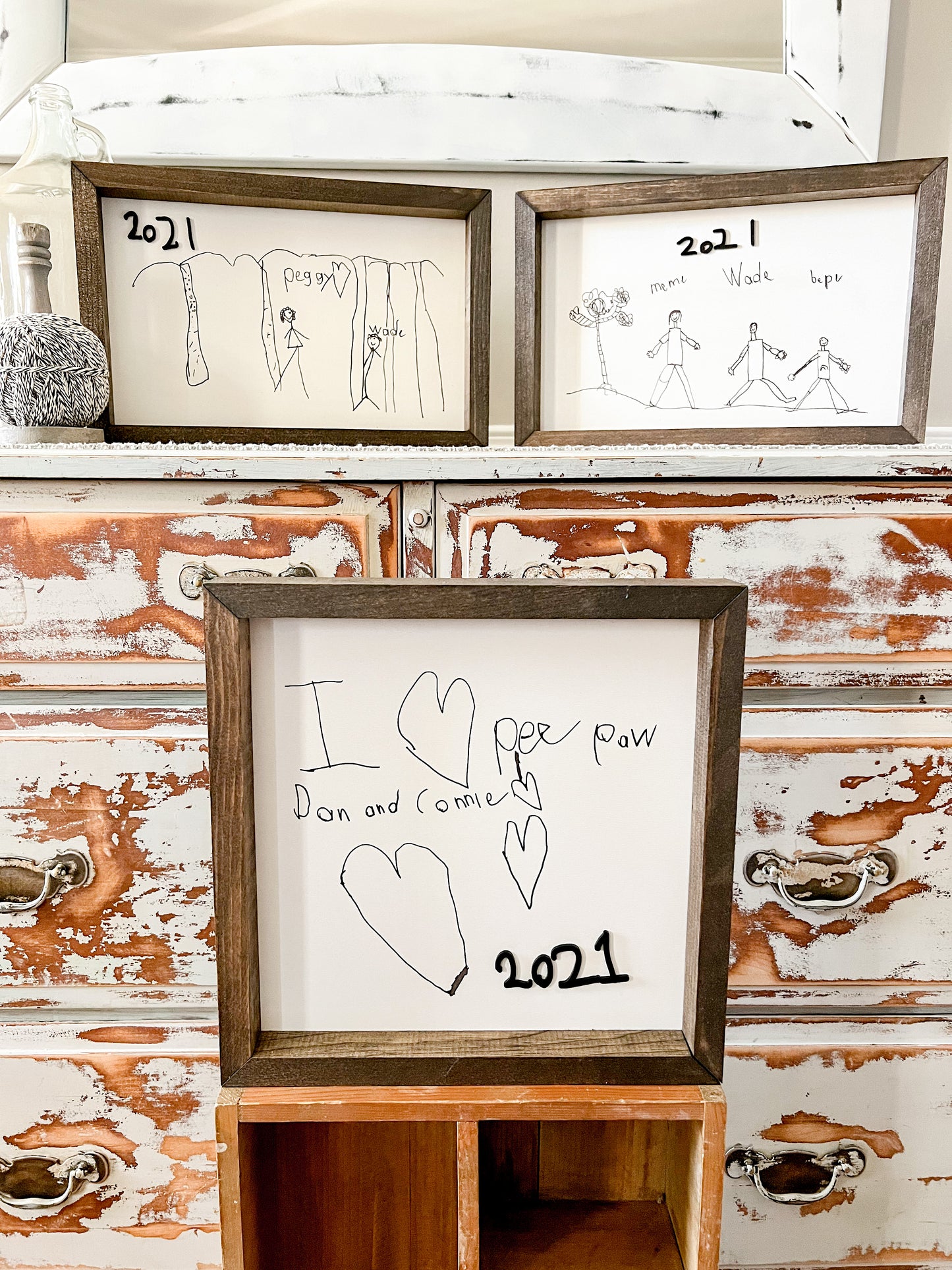 3D Kids Framed Artwork 12”x12”