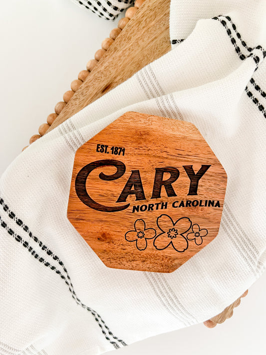 Cary NC Engraved Coaster