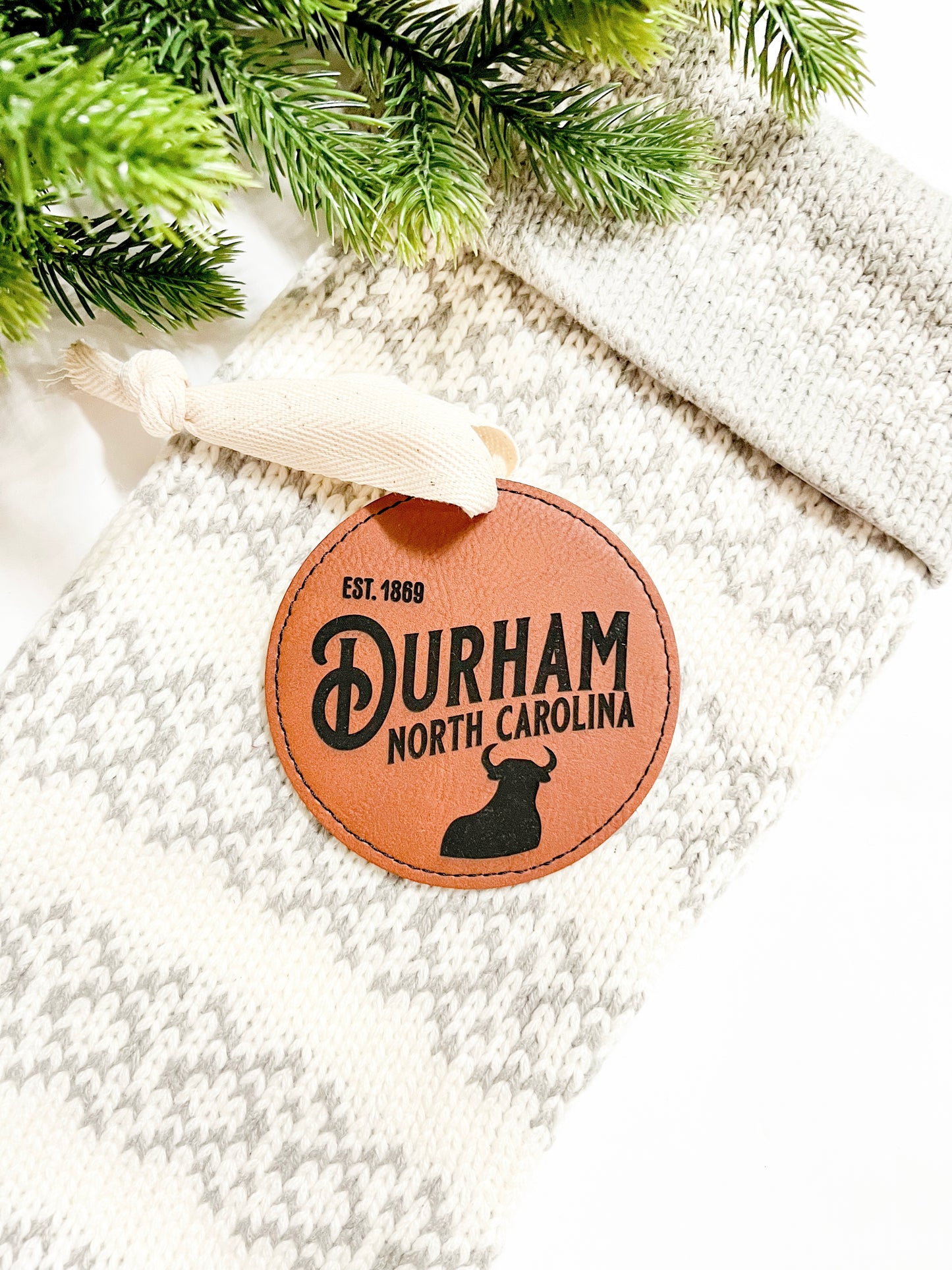 Durham Leather Ornament