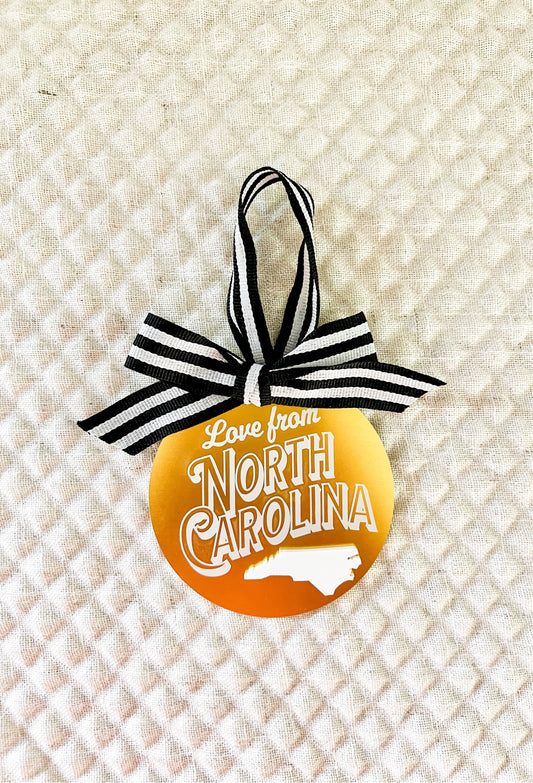 Love From North Carolina Ornament