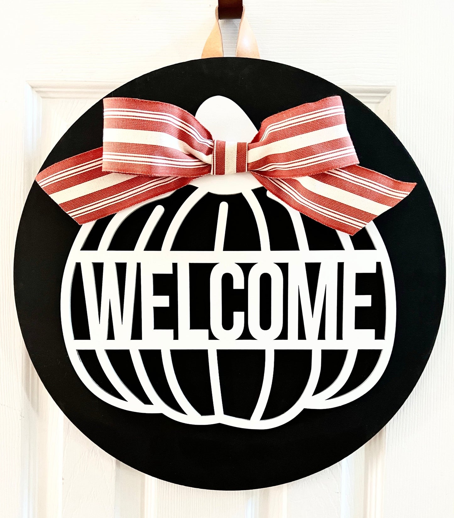 Welcome Fall Round Sign